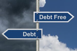 Debt Free Sign
